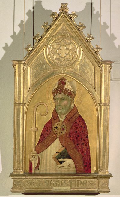 Heiliger Augustinus, 1320er von Simone Martini